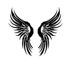 Ethereal Angel Wings Vector Illustration