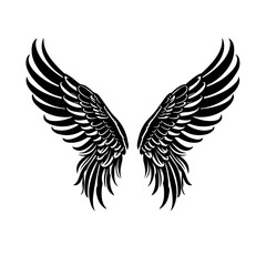 Ethereal Angel Wings Vector Illustration