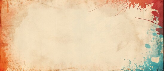 The vintage poster featured an abstract design of a white textured paper journal, showcasing a wrinkled and grunge-inspired texture, with a retro and colorful abstract lettering that added a touch of