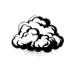 Dreamy Cloudscape Vector Illustratio