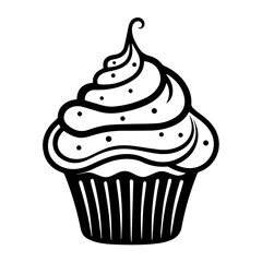 Tempting Cupcake Delight Vector Illustration