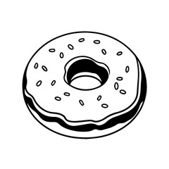 Irresistible Glazed Donut Vector Illustration