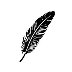 Elegant Feather Quill Vector Illustration