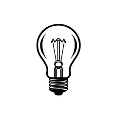 Illuminating Light Bulb Vector Illustration