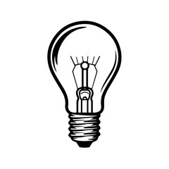 Illuminating Light Bulb Vector Illustration