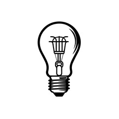 Illuminating Light Bulb Vector Illustration