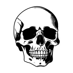 Intricate Skull Design Vector Illustration