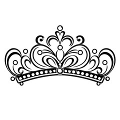 Fototapeta na wymiar Tiara Crown Vector Illustration
