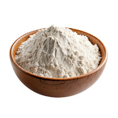 Fototapeta na wymiar flour in bowl on transparent background PNG image