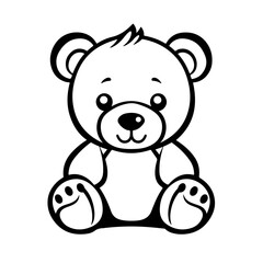 Obraz na płótnie Canvas Adorable Teddy Bear Vector Illustration