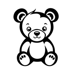 Obraz na płótnie Canvas Adorable Teddy Bear Vector Illustration