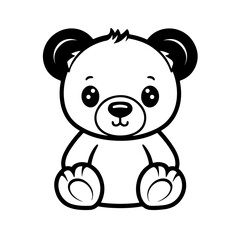 Adorable Teddy Bear Vector Illustration