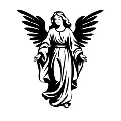 Ethereal Angelic Presence Vector Illustration