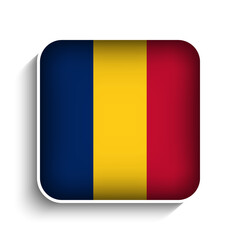 Vector Square Chad Flag Icon