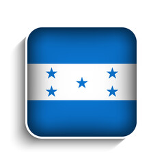 Vector Square Honduras Flag Icon