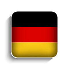 Vector Square Germany Flag Icon