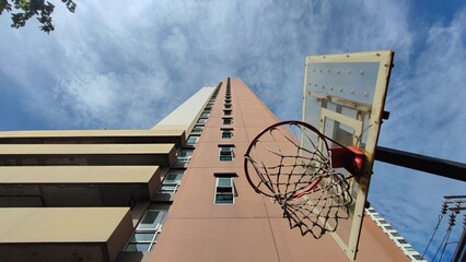 a small street basketball goal