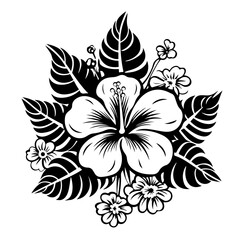 Exquisite Hawaii Flower Vector Illustration