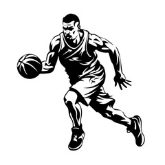 Basketball Player Vector Illustration