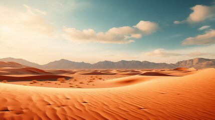 Fototapeta na wymiar A desert landscape with sandy beige and coral 