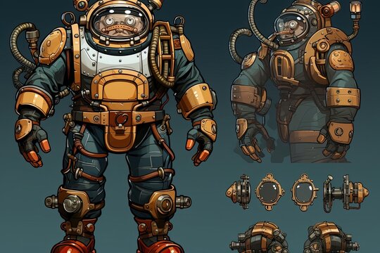 Exploring the Underwater World in a Diving Suit Generative AI