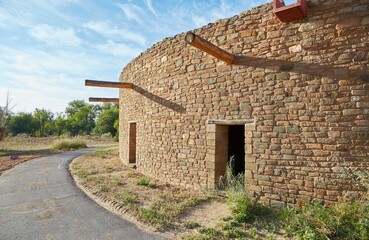 The Great Kiva of Aztec Ruins National Monument, reconstructed in 1934