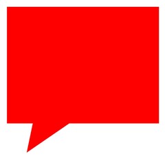 Red speech bubble, comments icon  - obrazy, fototapety, plakaty