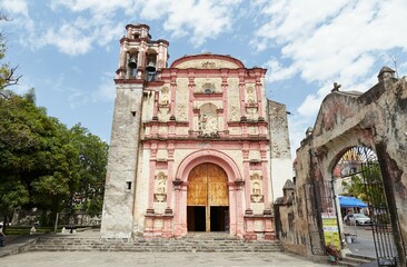 Cuernavaca Cathedral, built in the Churrigueresque style of architecture