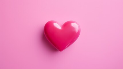 Picture a macro close up of a Valentines candy heart on a matte pink background   AI generated illustration