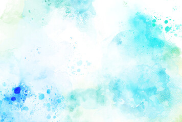背景素材_水彩テクスチャ_青