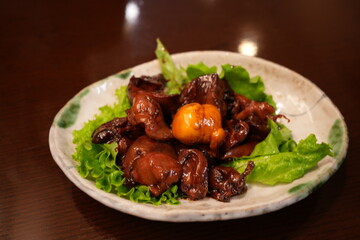 Japanese Food, Kofu Chicken Motsuni - 日本料理 山梨 名物 鳥もつ煮