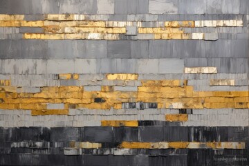 Cardboard Dark Gray, Golden Palette Abstract Background 
