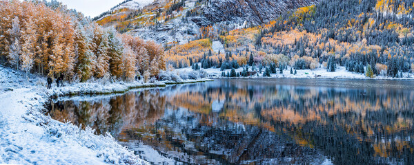 Fresh Autumn Snow Reflections