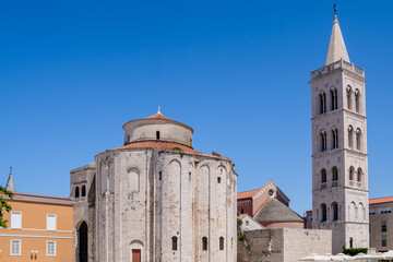 Charming old town of Zadar, Croatia, with historic architecture and rich cultural heritage, ideal for travelers seeking to immerse themselves in local traditions.