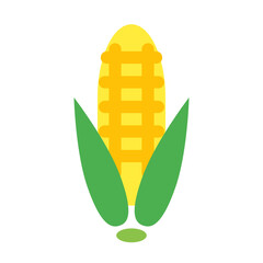 エネルギー、バイオマス、トウモロコシを表すカラースタイルのアイコン