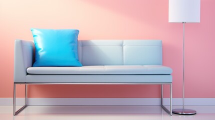 Pastel Cushioned Bench