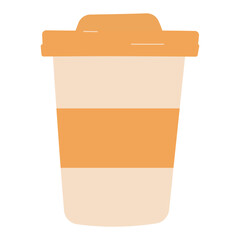coffee paper cup eco recyclable plastic icon