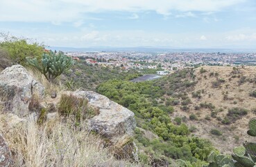 The scenic El Charco del Ingenio Botanical Garden in San Miguel de Allende, Guanajuato, Mexico