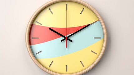 Pastel wall clock