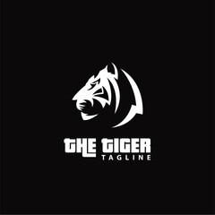 The Tiger Logo Symbol Design Template Flat Style Vector