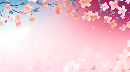 Small floral pattern PPT background poster web page, large blank background