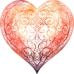 Heart Watercolor Clipart