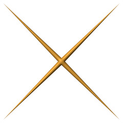 Golden sparkle 3d symbol luxury decorative design for element