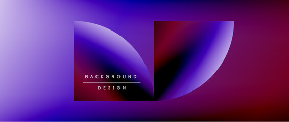 Bright color circle and round element minimal geometric abstract background for posters, covers, banners, brochures, websites