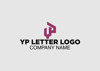 Fototapeta premium LOGO YP LETTER COMPANY NAME