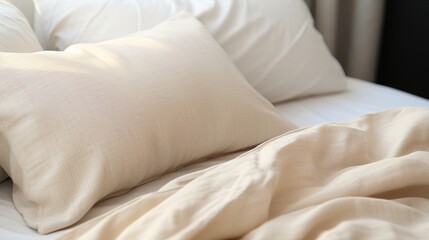 Fototapeta na wymiar Throw Pillows in Soft Hue