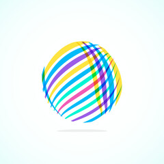 Abstract circle logo - minimalist emblem, timeless and universal shape of circle. Unique logo represent range of brands and concepts, encapsulating simplicity and creativity in single, iconic image