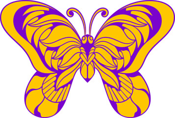 Beautiful butterfly. vector illustration