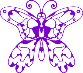 Beautiful butterfly. vector illustration