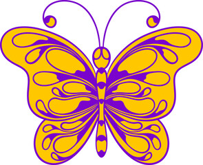 Beautiful butterfly. vector illustration